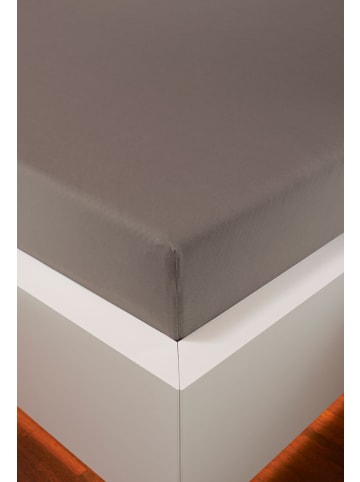 bellana jersey Spannbetttuch Edel-Jersey  Elasthan in cappuccino