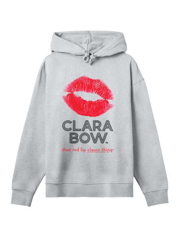 F4NT4STIC Hoodie Clara Bow Red Lip Classic Thing in grau meliert