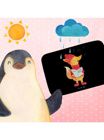 Mr. & Mrs. Panda Badematte Fuchs Sänger ohne Spruch in Schwarz