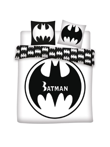 Batman Batman 3-teiliges Bettwäsche-Set – 1x Deckenbezug (240x220) & in Weiß