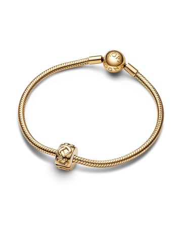 Pandora Clip-Charm Verknotete Herzen Goldfarben