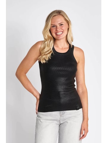 ZHRILL Tank Tops ZHARIA METALLIC BLACK in BLACK