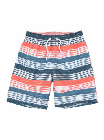 S. Oliver Badeshorts in blau-orange