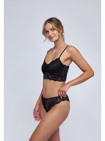 SNOCKS Brazilian Slips aus Spitze Schwarz 3 Stück