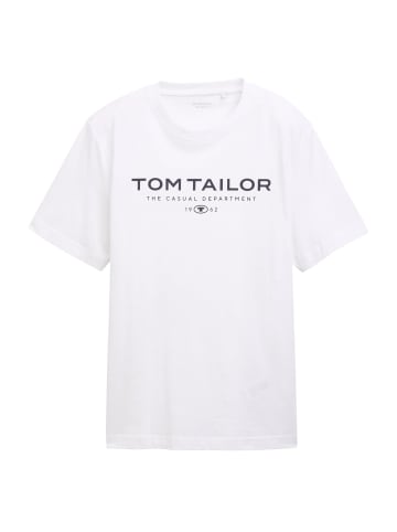 Tom Tailor T-Shirt 1er Pack in Weiß
