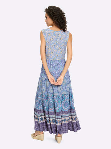 Heine Jersey-Kleid in bleu-salbei-bedruckt