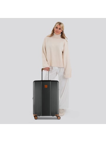 BRIC`s Ferrara 4 Rollen Trolley M 67 cm mit Dehnfalte in black