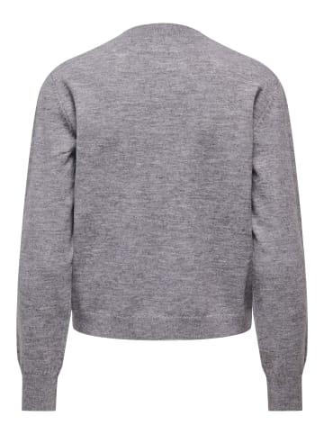 ONLY Strickjacke in Medium Grey Melange