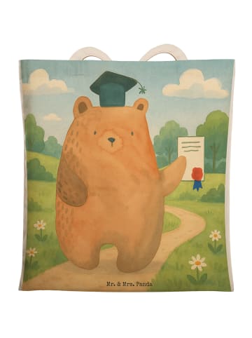 Mr. & Mrs. Panda Stofftasche Bär Prüfung Design ohne Spruch in Weiß