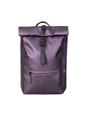 RAINS Rucksack Rolltop Rucksack W3 in lila