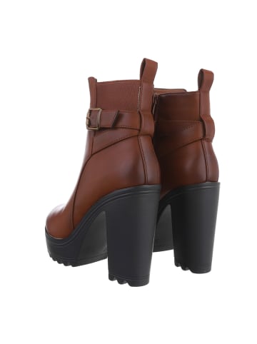 Ital-Design Stiefelette in Camel