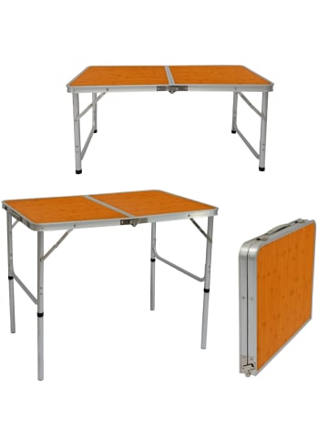 AMANKA Campingtisch 90x60x70cm AMA-YU-94 Bambus braun