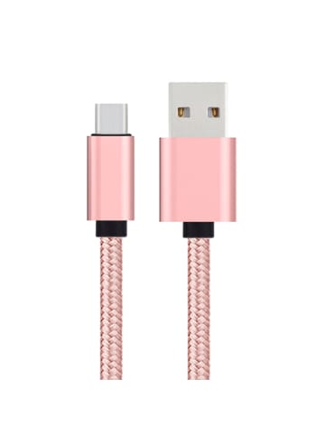 Platyne USB-auf-USB-C-Kabel 1 Meter in Rosa