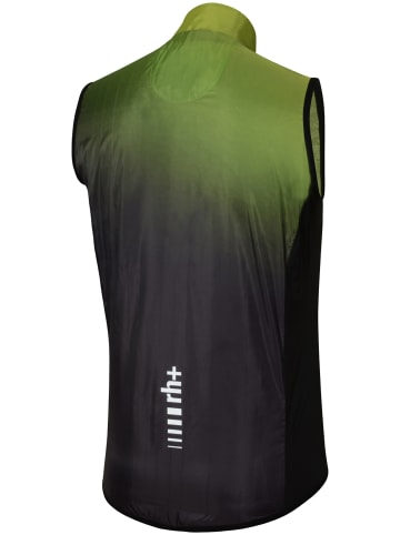 rh+ Fahrradweste Emergency Pocket Vest in glass acid lime-beluga black