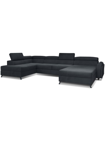 MF Design Joseppe Recamiere Links in Anthrazit -  (L) 200 x (B) 360 x (H) 92 cm