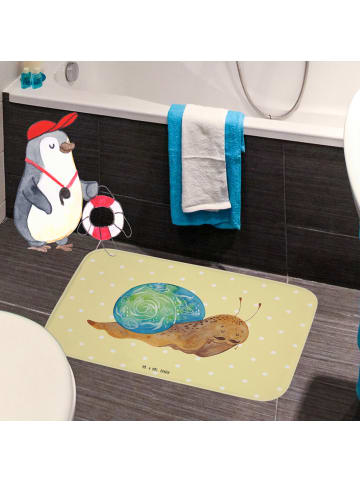 Mr. & Mrs. Panda Badteppich Schnecke Sir ohne Spruch in Gelb Pastell