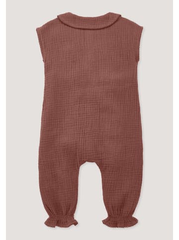 Hessnatur Musselin Strampler in mahagoni