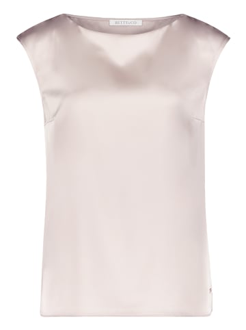 BETTY & CO Blusentop mit Glanzeffekt in Grau