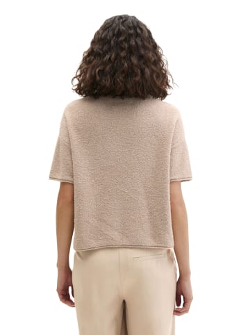 Marc O'Polo Kurzarm-Pullover oversize in Linen Beige