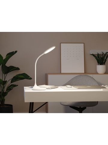 paulmann LED Schreibtischleuchte Mejan  4000K 1200lm 15W Weiß matt