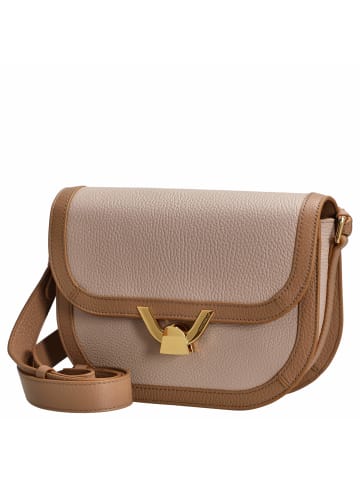 COCCINELLE Dew Bicolor - Umhängetasche 22 cm (rosette/blanco) in rosette blanco