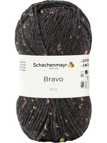 Schachenmayr since 1822 Handstrickgarne Bravo, 50g in Anthrazit Neon Tweed