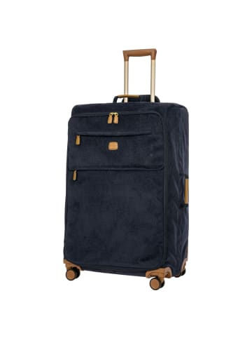 BRIC`s Life - 4-Rollen-Trolley 77 cm (camel) in blau
