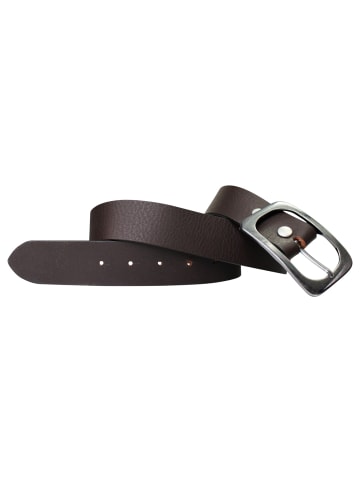 FRONHOFER Herren Ledergürtel in Dunkelbraun