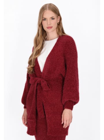 DreiMaster Women Cardigan in burgundy