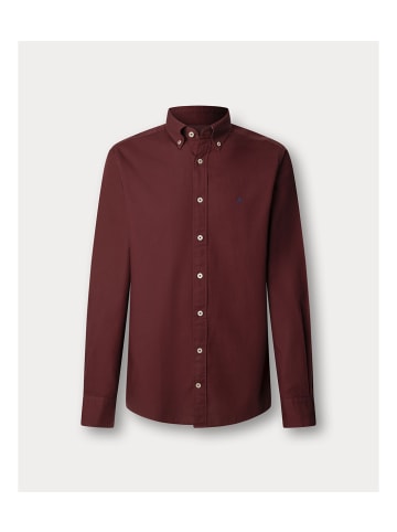 Hackett London Hemd in Bordeaux