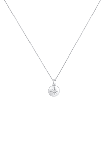 Elli Halskette 925 Sterling Silber Astro, Plättchen, Sterne, Stern in Silber