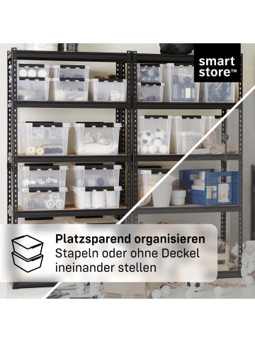 SmartStore 3er-Set Aufbewahrungsbox Classic Transparent 52L