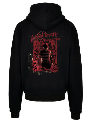 F4NT4STIC Ultra Heavy Hoodie Nightmare On Elm Street Freddy Silhouette in schwarz