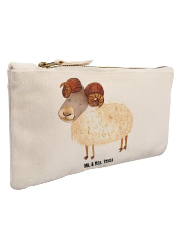 Mr. & Mrs. Panda Make-Up Tasche Sternzeichen Widder ohne Spruch in Weiß