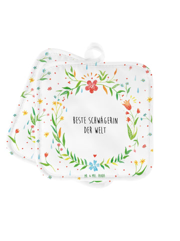 Mr. & Mrs. Panda Topflappen Schwägerin mit Spruch in Keine Angabe