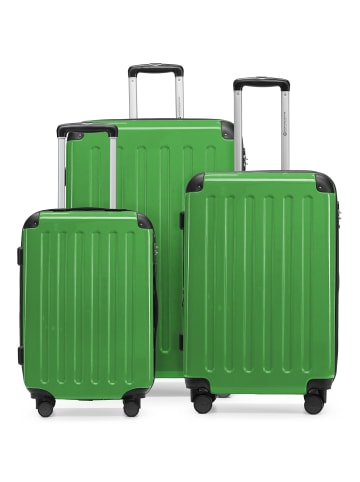 Hauptstadtkoffer Alex - 3er Koffer-Set, 4 Rollen, TSA in Grün