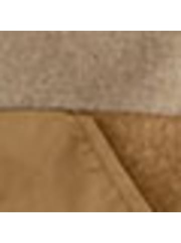 Hessnatur Hessnatur Wollfleecejacke Regular mit Patch aus reiner Schurwolle in camelbraun