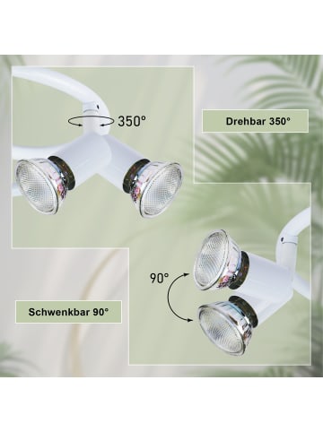 ZMH Deckenleuchte LED weiß GU10 - Deckenspots 3-flammige Wandleuchten