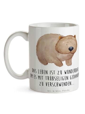 Mr. & Mrs. Panda Geschenktasse Wombat mit Spruch in Weiß