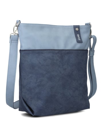 Zwei Jana J12 - Schultertasche 33 cm in nubuk-blue