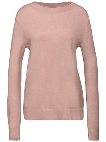 Street One Pullover mit Rollkante in Rosa