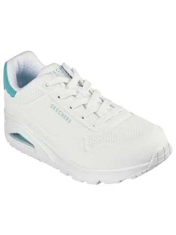 Skechers Sneaker "UNO POP BACK" in Weiß / Minzgrün