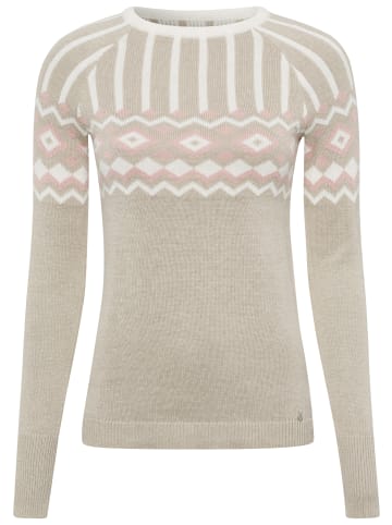 AJC Jacquardpullover in beige-rosa-offwhite