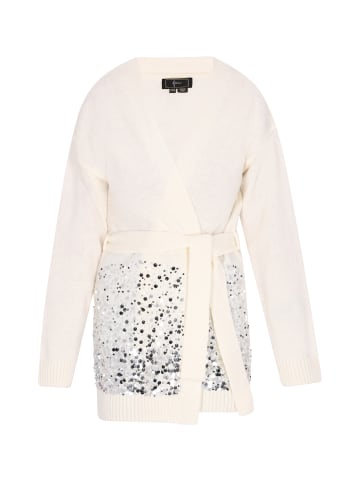 faina Damen Cardigan in Wollweiss