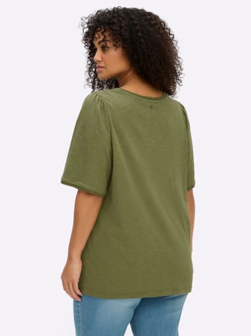 sheego Halbarmshirt in oliv