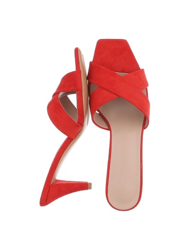 Ital-Design High-Heel Sandalette in Rot