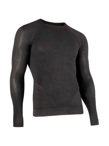 UYN M FUSYCASHMERE UW SHIRT LONG SLEEVE in Schwarz