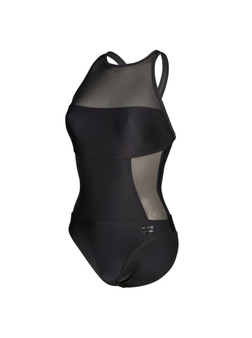 Arena Mesh Panels Schwimmanzug in Schwarz