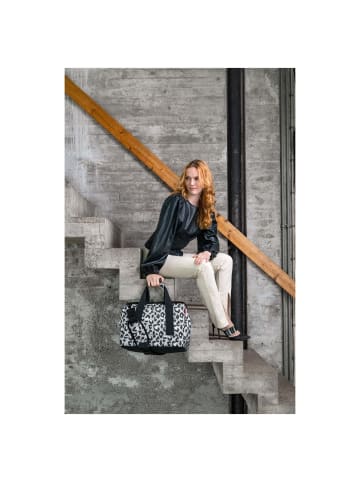 Reisenthel travelling allrounder M - Reisetasche 40 cm (smiley grey) in leo nero