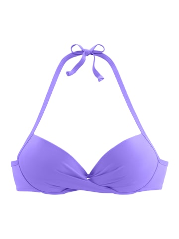S. Oliver Push-Up-Bikini-Top in lila